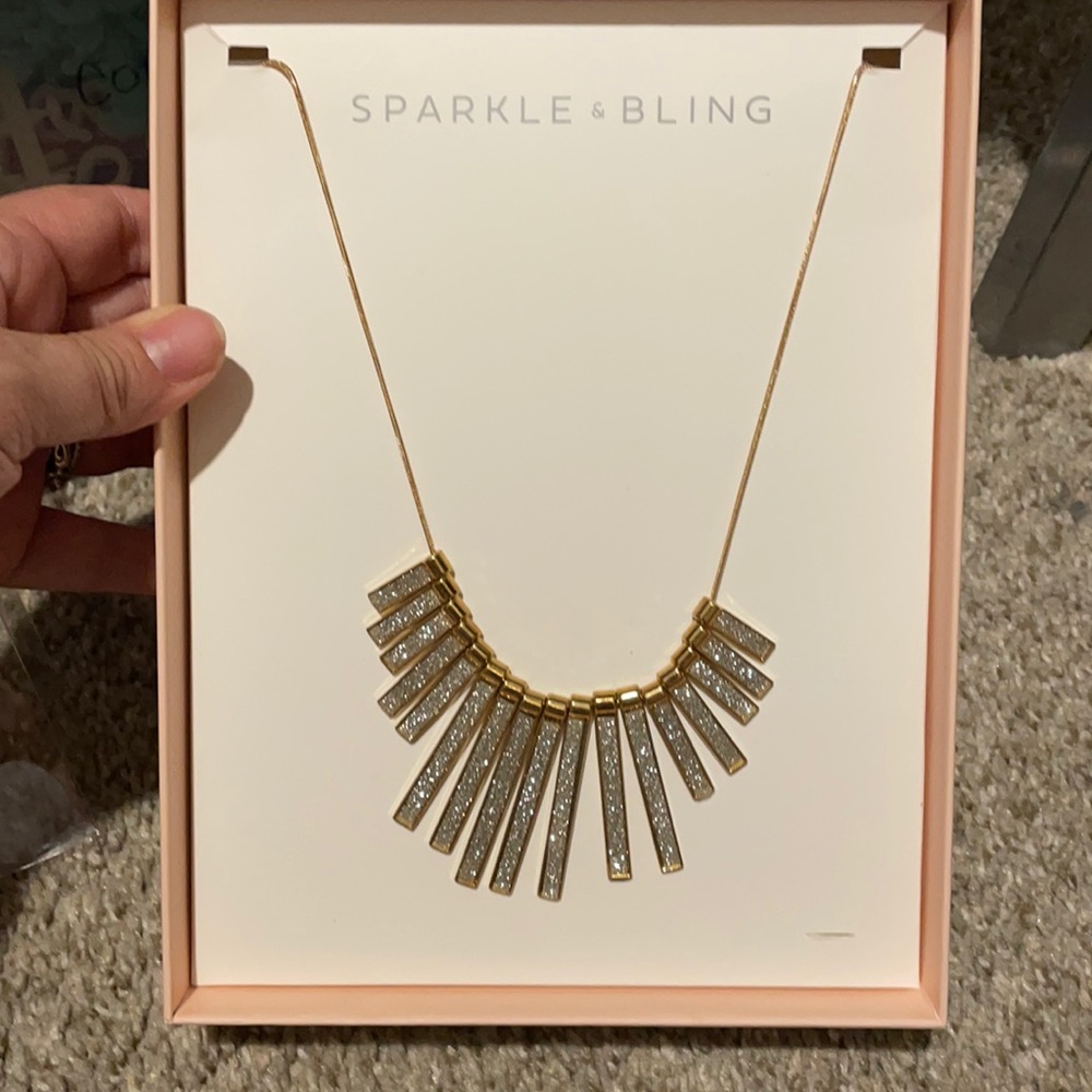 Sparkle & Bling Gold Necklace